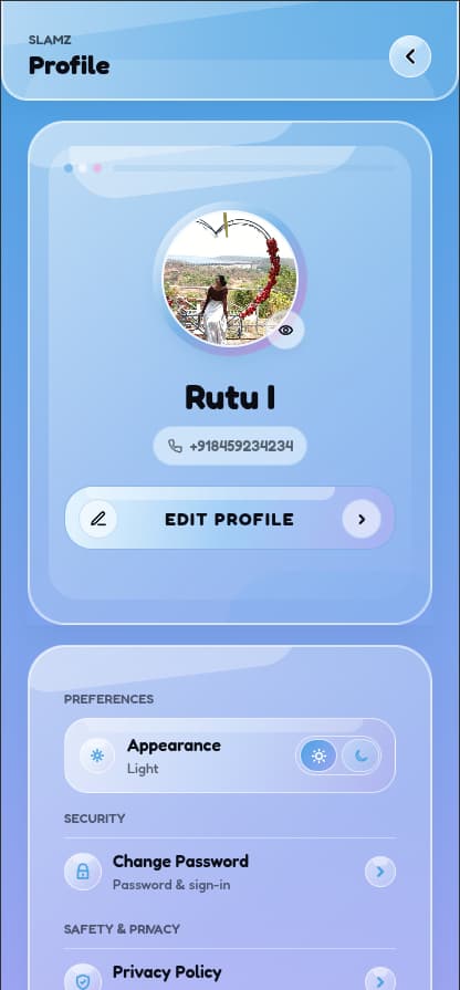 SlamZ response detail screen
